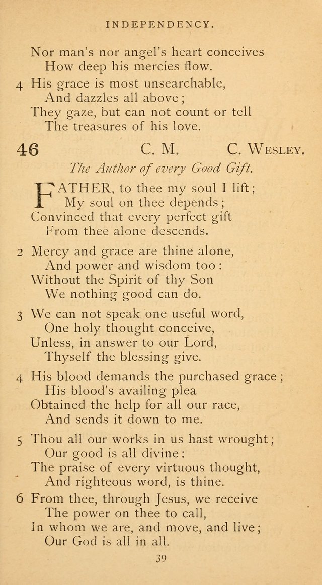 The Voice of Praise: a collection of hymns for the use of the Methodist Church page 39