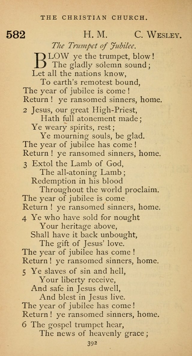 The Voice of Praise: a collection of hymns for the use of the Methodist Church page 392