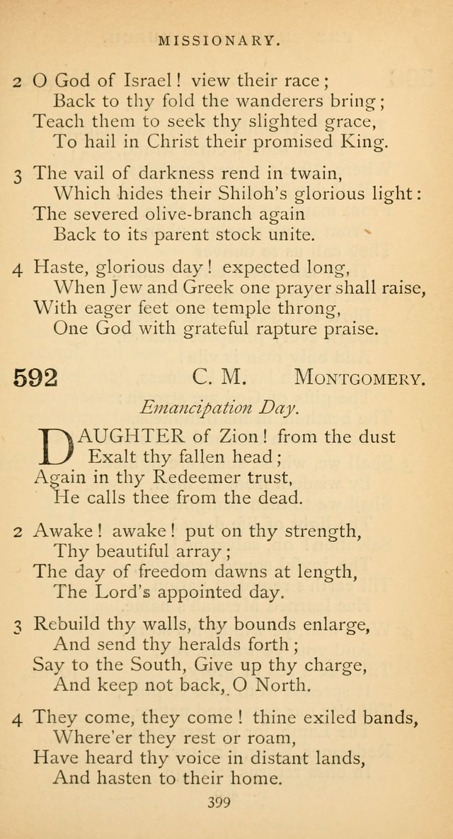 The Voice of Praise: a collection of hymns for the use of the Methodist Church page 399