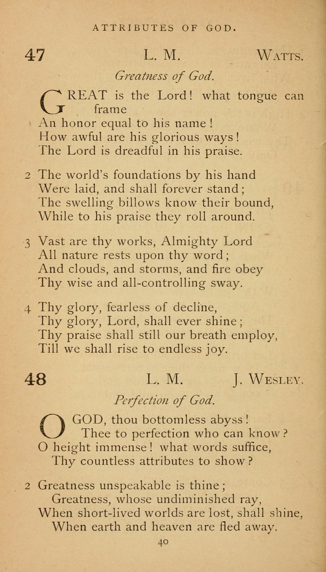 The Voice of Praise: a collection of hymns for the use of the Methodist Church page 40