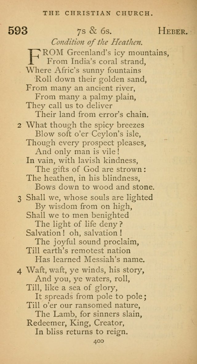 The Voice of Praise: a collection of hymns for the use of the Methodist Church page 400