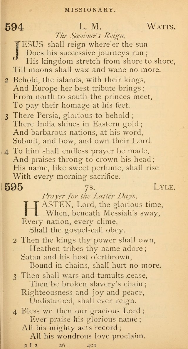 The Voice of Praise: a collection of hymns for the use of the Methodist Church page 401