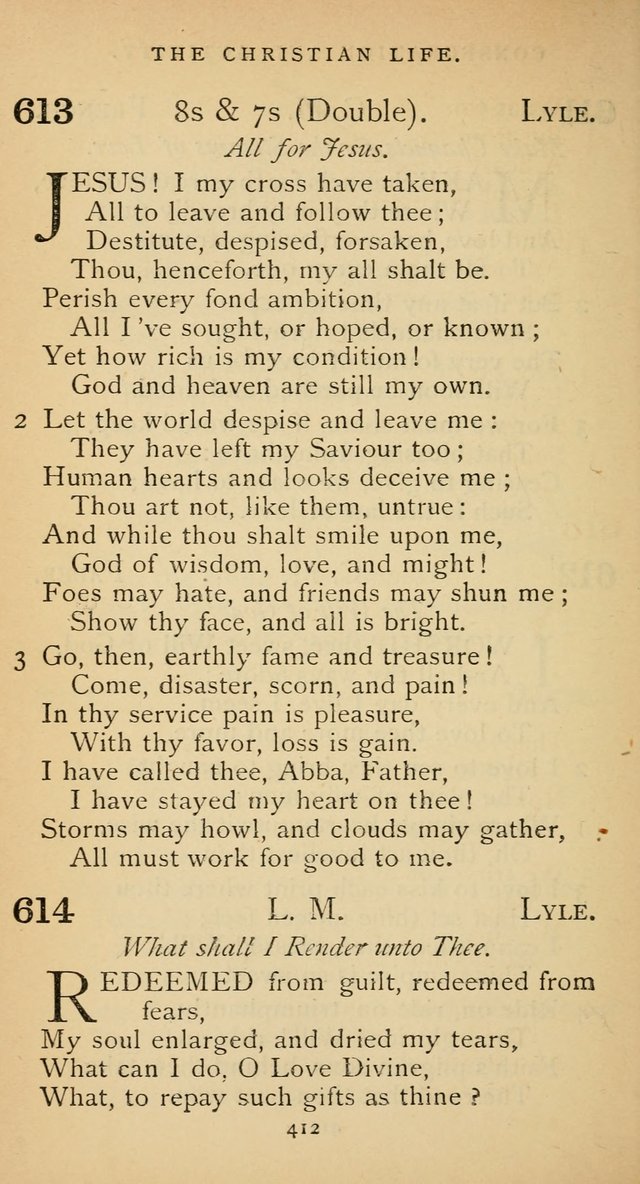 The Voice of Praise: a collection of hymns for the use of the Methodist Church page 412