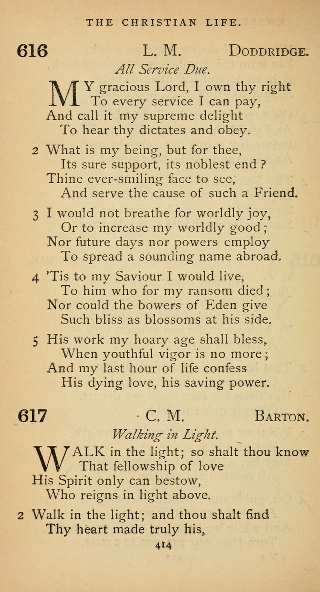 The Voice of Praise: a collection of hymns for the use of the Methodist Church page 414