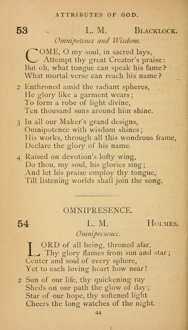 The Voice of Praise: a collection of hymns for the use of the Methodist Church page 44