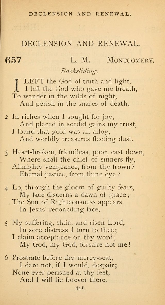 The Voice of Praise: a collection of hymns for the use of the Methodist Church page 441