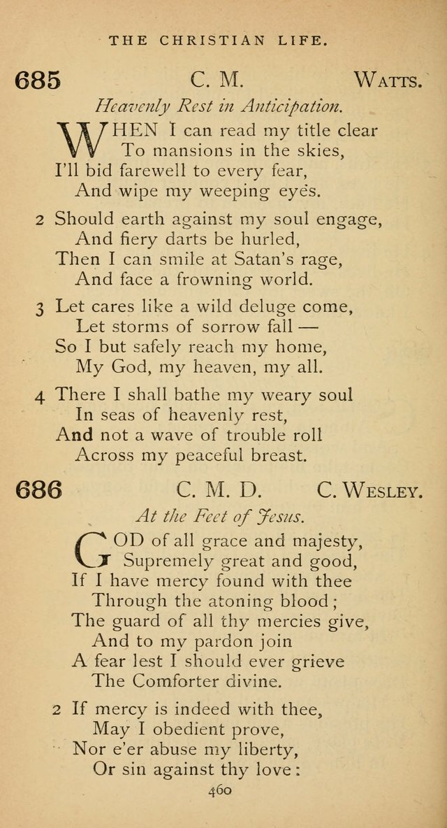 The Voice of Praise: a collection of hymns for the use of the Methodist Church page 460