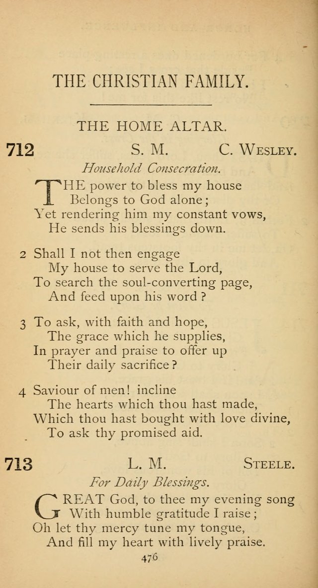 The Voice of Praise: a collection of hymns for the use of the Methodist Church page 476