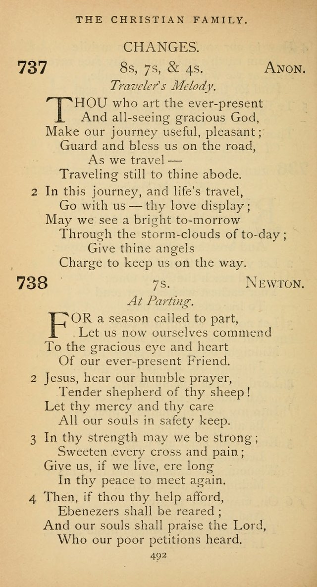 The Voice of Praise: a collection of hymns for the use of the Methodist Church page 492