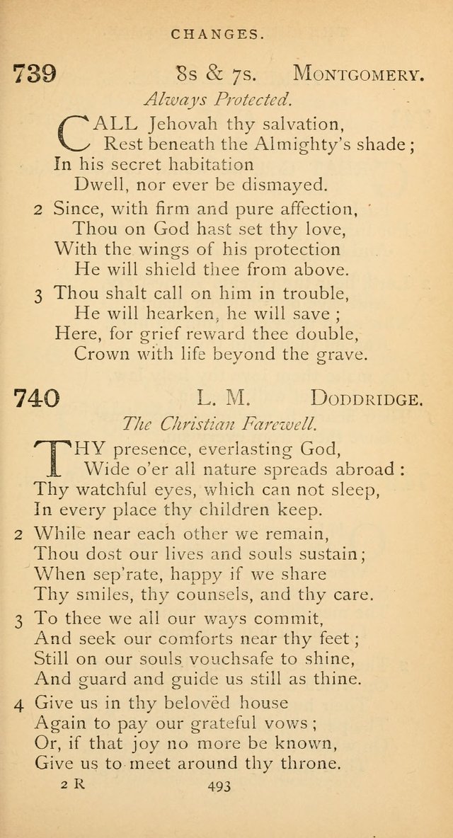 The Voice of Praise: a collection of hymns for the use of the Methodist Church page 493