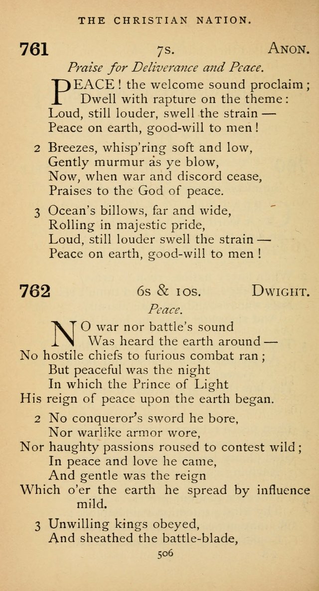 The Voice of Praise: a collection of hymns for the use of the Methodist Church page 506