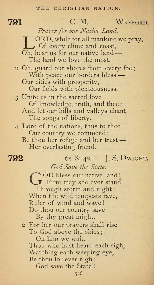 The Voice of Praise: a collection of hymns for the use of the Methodist Church page 526