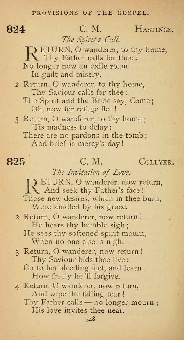 The Voice of Praise: a collection of hymns for the use of the Methodist Church page 548