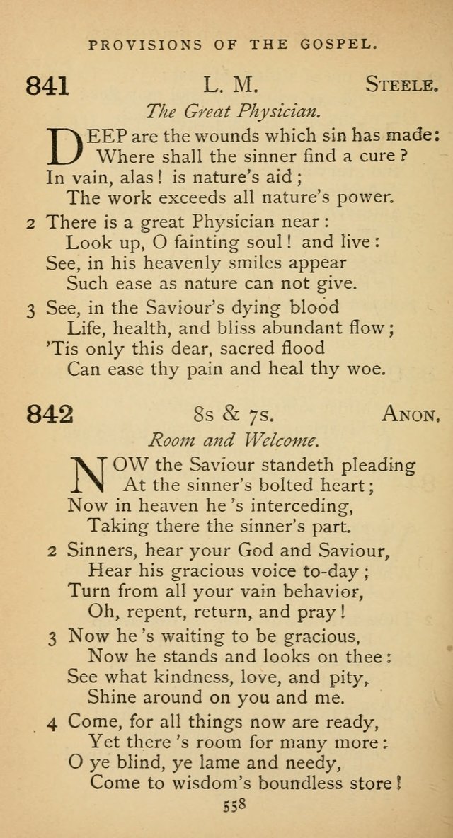 The Voice of Praise: a collection of hymns for the use of the Methodist Church page 558