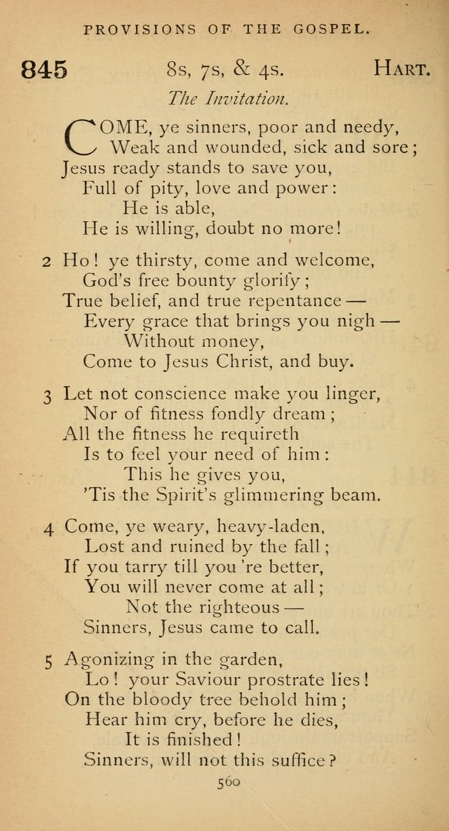 The Voice of Praise: a collection of hymns for the use of the Methodist Church page 560