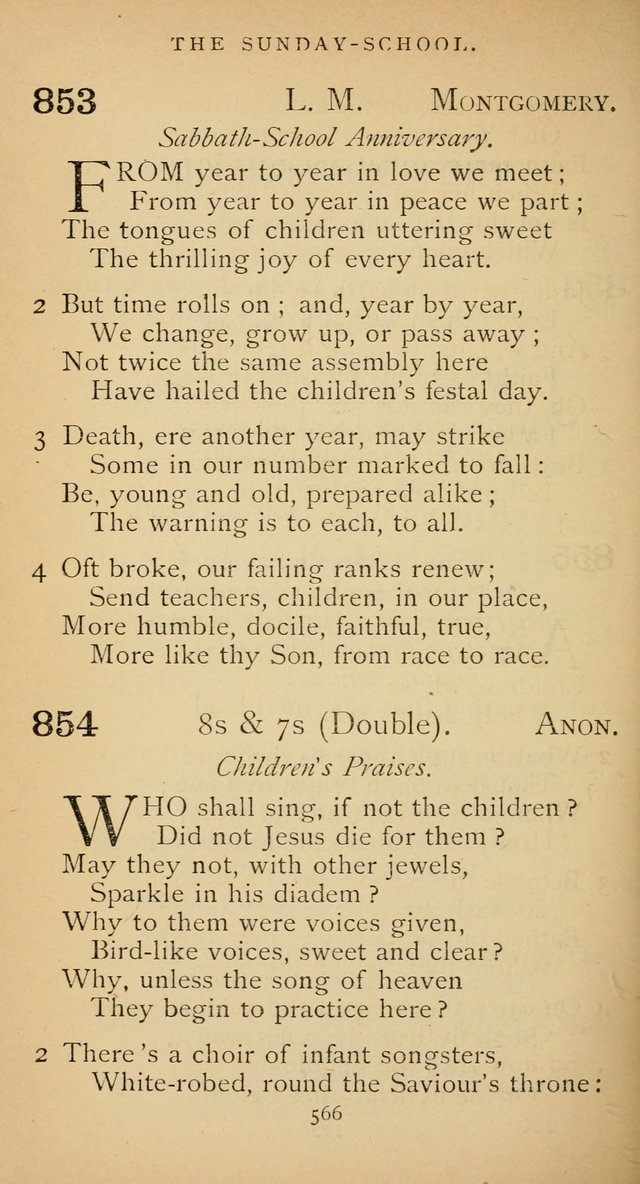 The Voice of Praise: a collection of hymns for the use of the Methodist Church page 566