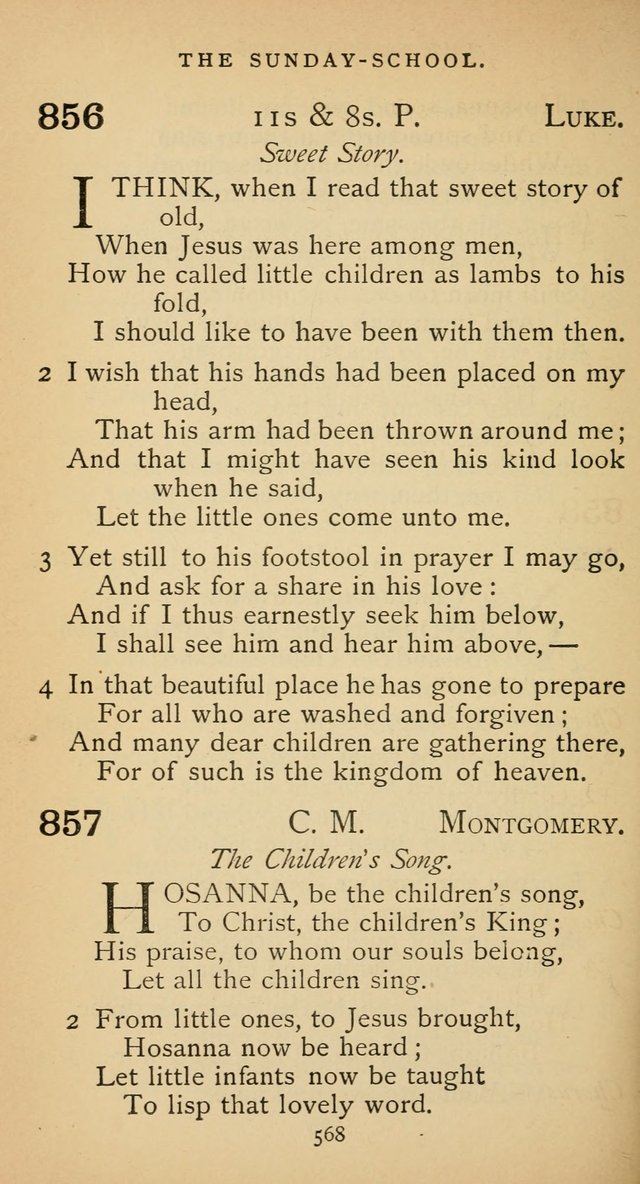 The Voice of Praise: a collection of hymns for the use of the Methodist Church page 568