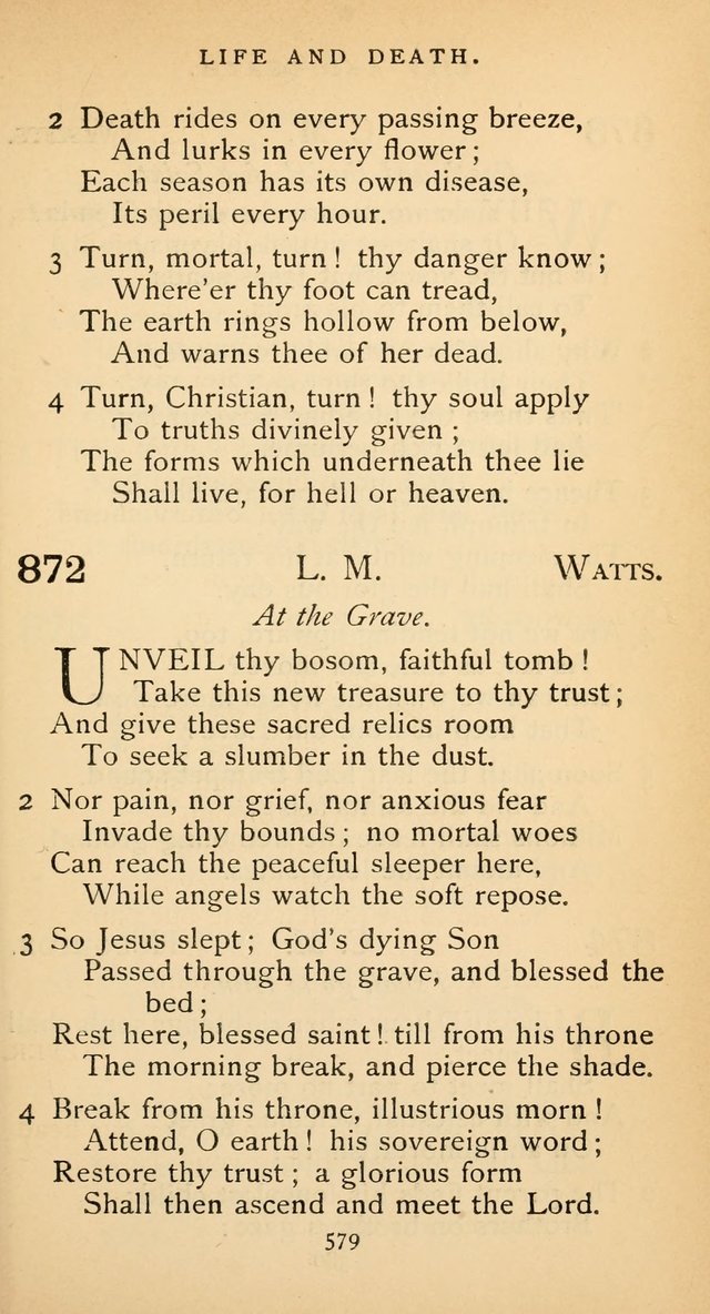 The Voice of Praise: a collection of hymns for the use of the Methodist Church page 579