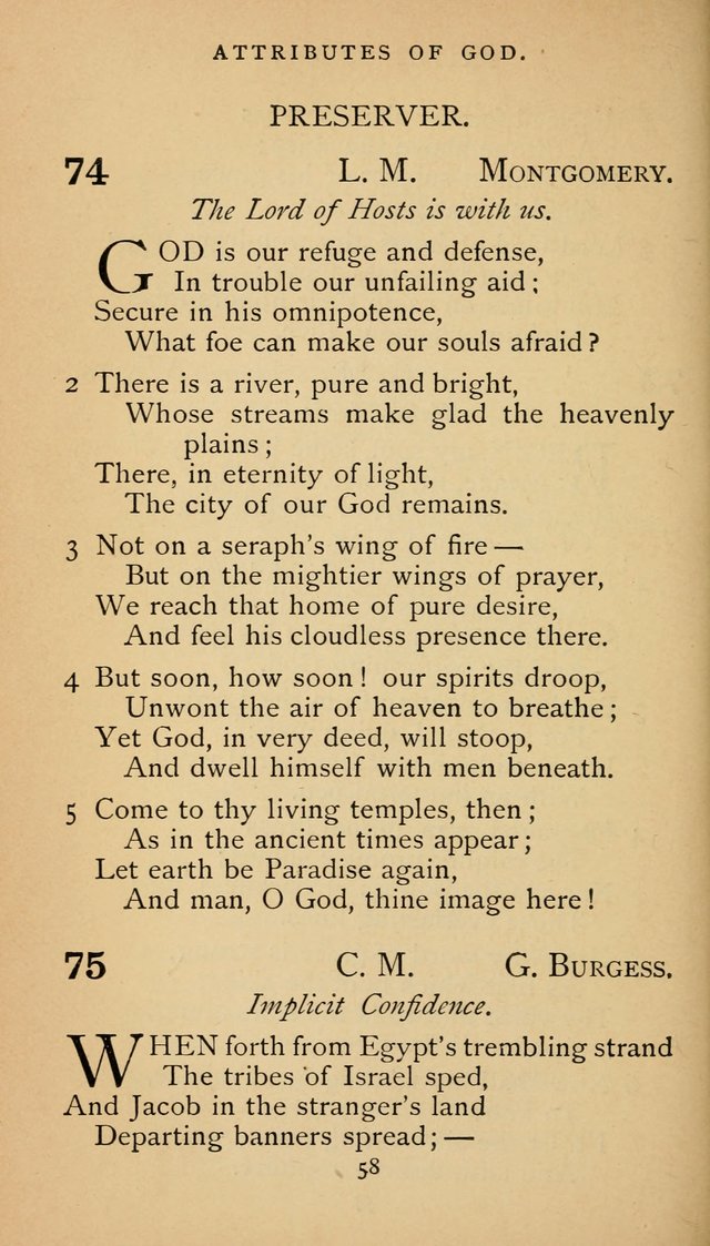 The Voice of Praise: a collection of hymns for the use of the Methodist Church page 58