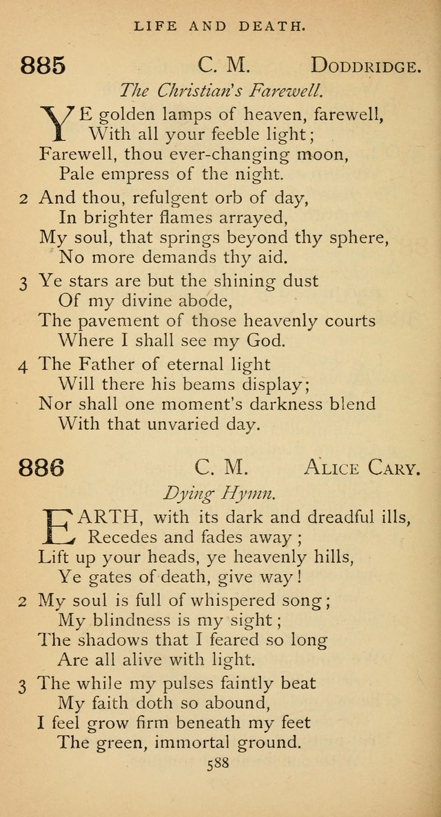 The Voice of Praise: a collection of hymns for the use of the Methodist Church page 588