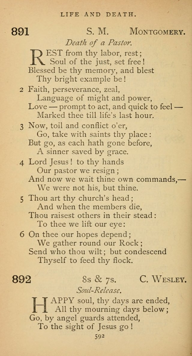 The Voice of Praise: a collection of hymns for the use of the Methodist Church page 592