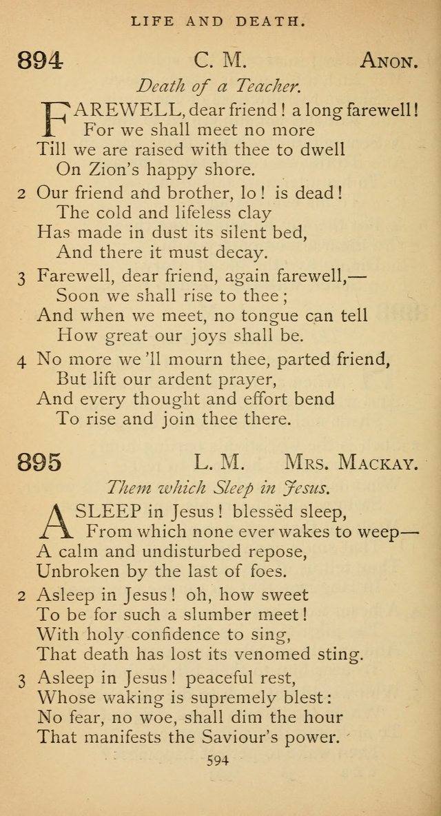 The Voice of Praise: a collection of hymns for the use of the Methodist Church page 594