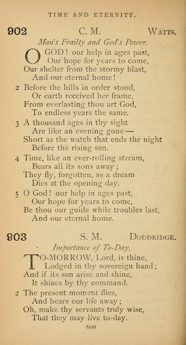 The Voice of Praise: a collection of hymns for the use of the Methodist Church page 600