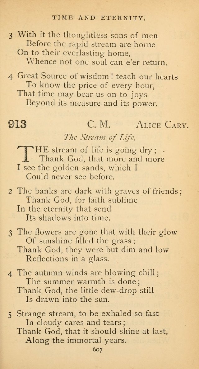 The Voice of Praise: a collection of hymns for the use of the Methodist Church page 607