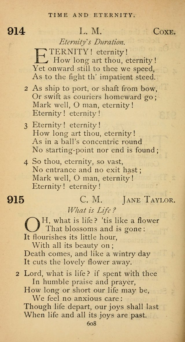 The Voice of Praise: a collection of hymns for the use of the Methodist Church page 608