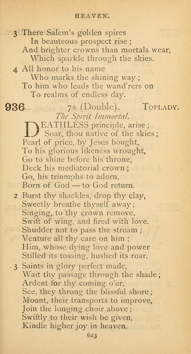 The Voice of Praise: a collection of hymns for the use of the Methodist Church page 623