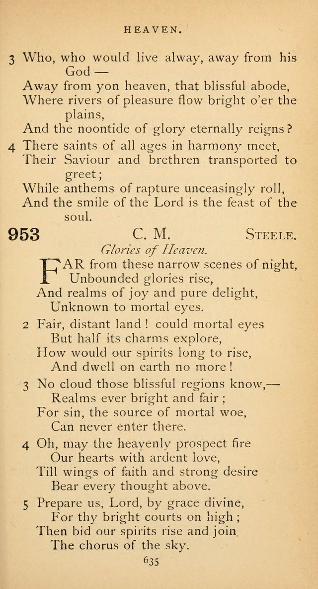 The Voice of Praise: a collection of hymns for the use of the Methodist Church page 635