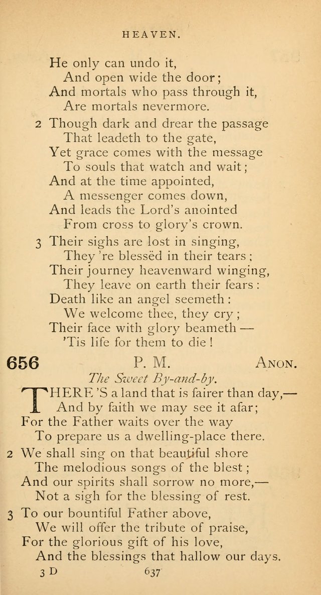 The Voice of Praise: a collection of hymns for the use of the Methodist Church page 637