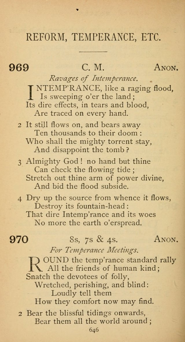 The Voice of Praise: a collection of hymns for the use of the Methodist Church page 646