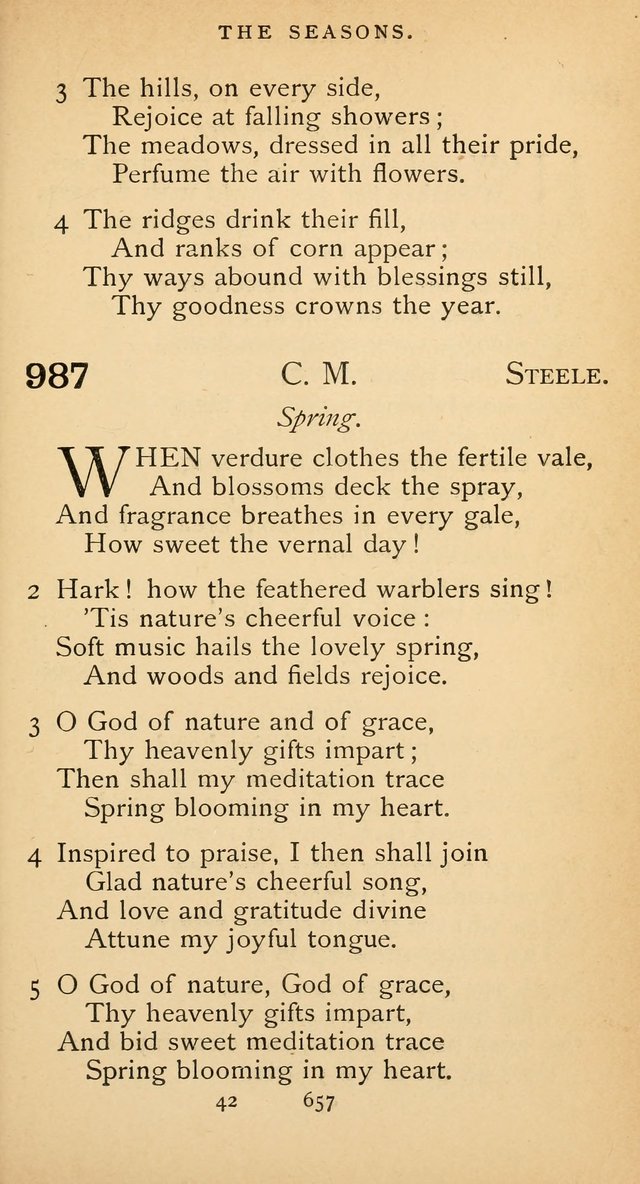 The Voice of Praise: a collection of hymns for the use of the Methodist Church page 657