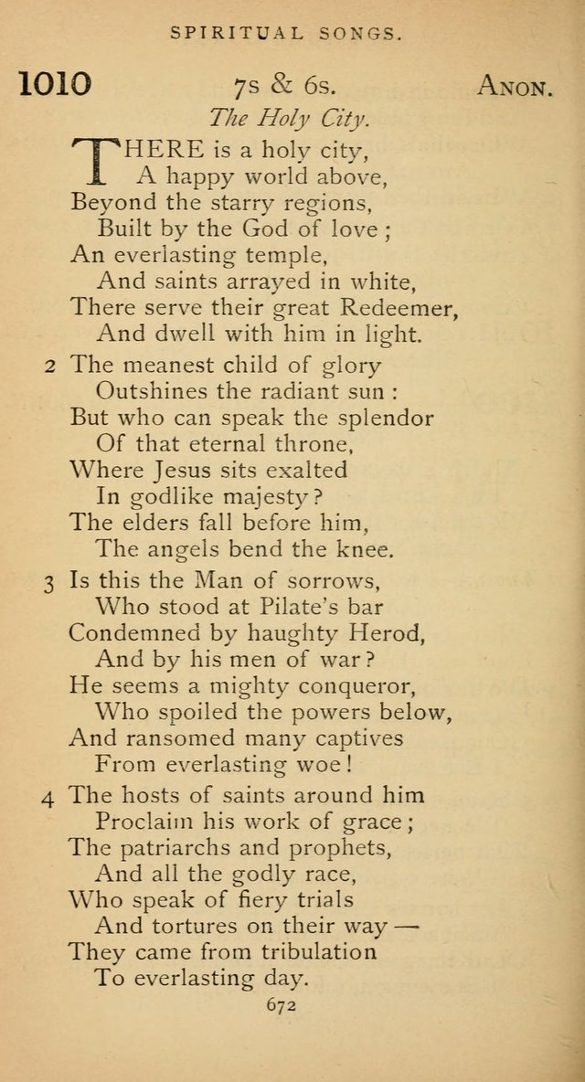 The Voice of Praise: a collection of hymns for the use of the Methodist Church page 674