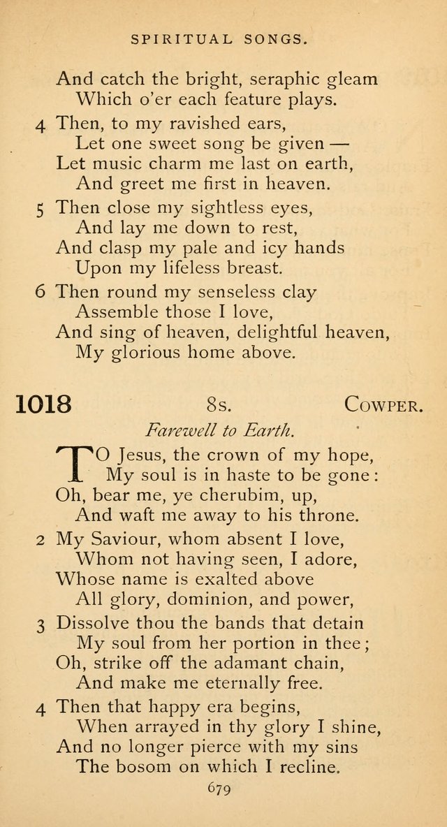 The Voice of Praise: a collection of hymns for the use of the Methodist Church page 681