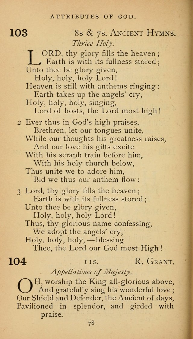 The Voice of Praise: a collection of hymns for the use of the Methodist Church page 78