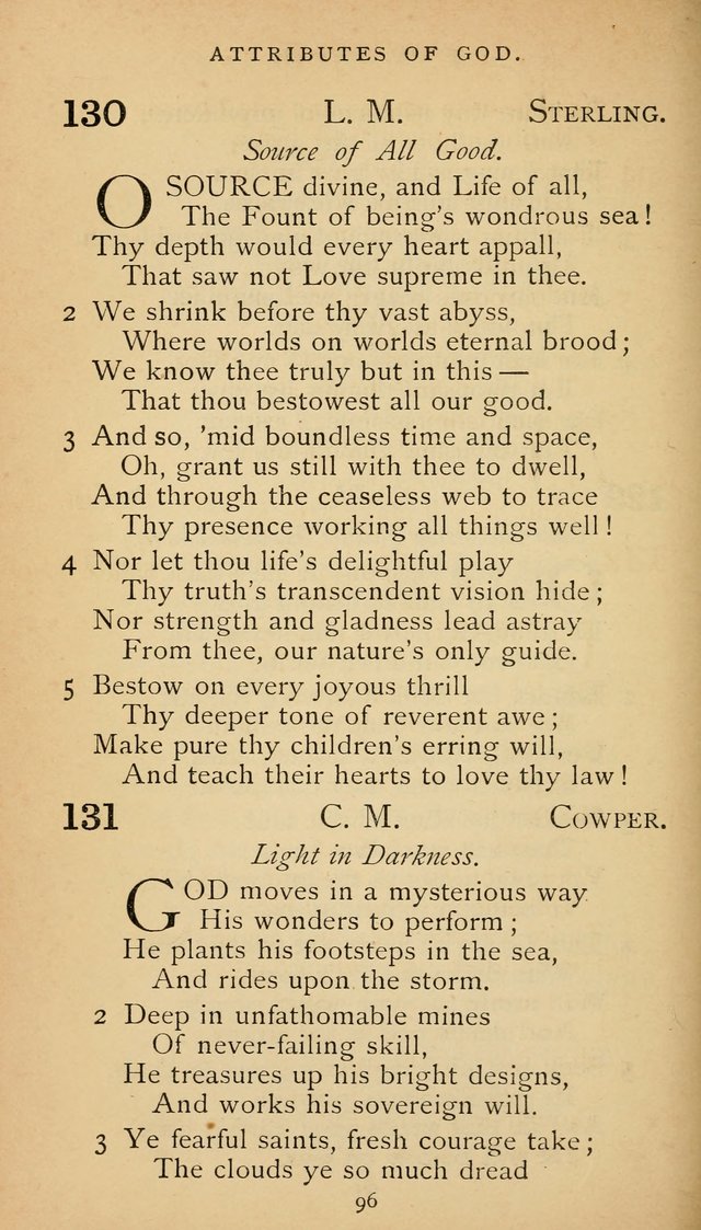 The Voice of Praise: a collection of hymns for the use of the Methodist Church page 96