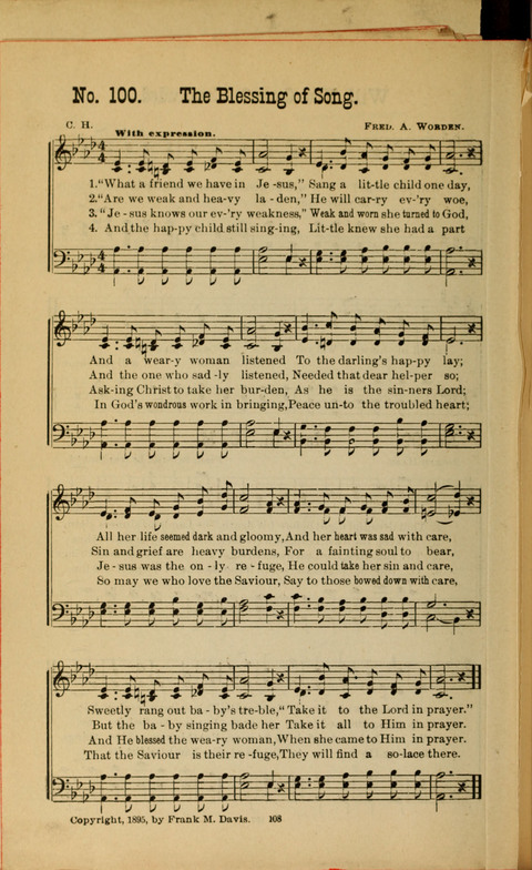 Voice of Praise: a collection of New Songs for Gospel Meetings and Sunday Schools page 106