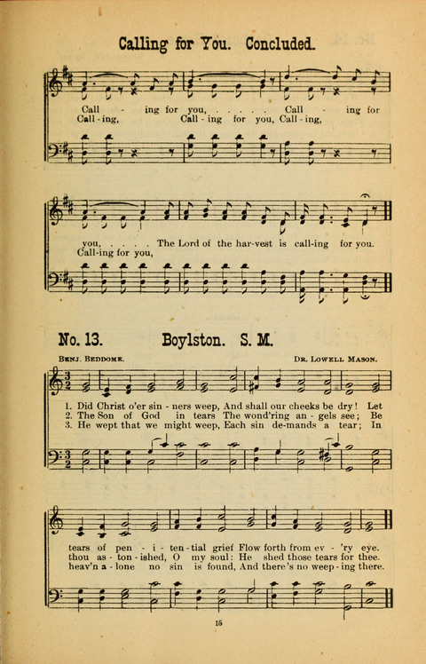 Voice of Praise: a collection of New Songs for Gospel Meetings and Sunday Schools page 13