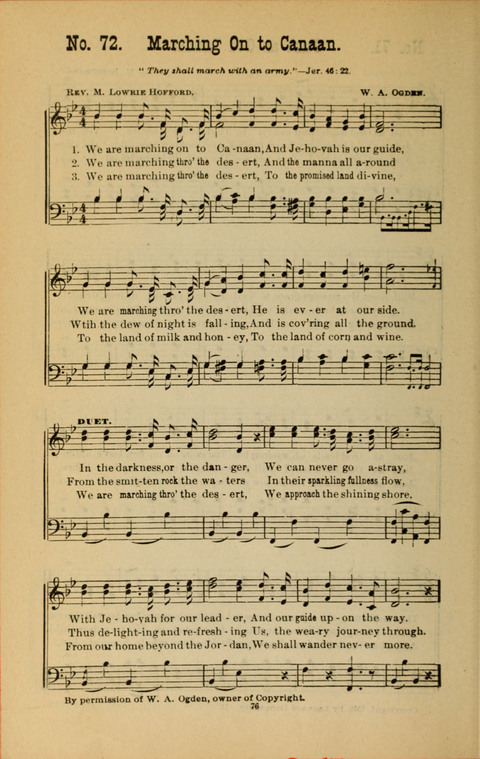 Voice of Praise: a collection of New Songs for Gospel Meetings and Sunday Schools page 74