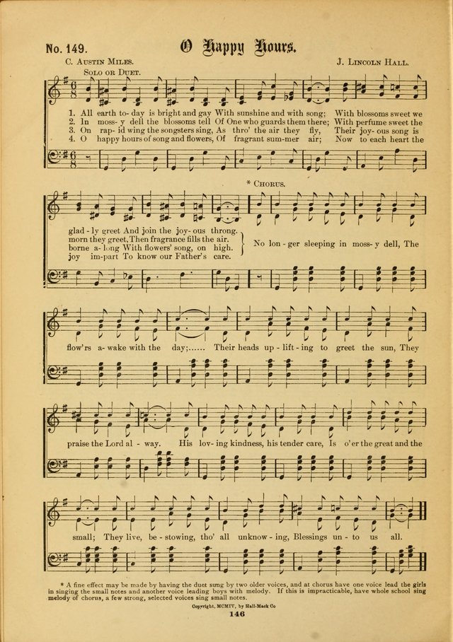 The Voice of Praise: a compilation of the very best sacred songs for use in Sunday Schools and praise services page 146