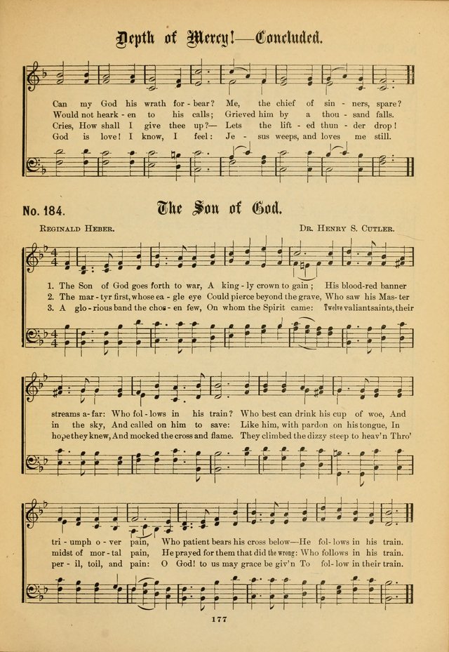 The Voice of Praise: a compilation of the very best sacred songs for use in Sunday Schools and praise services page 177