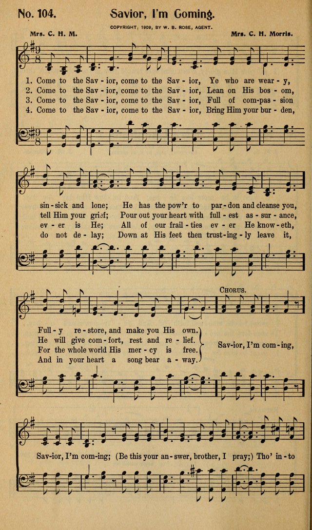 Voices of Praise: prepared with especial reference to the needs of the Sunday school page 107