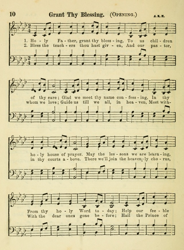 The Welcome: a book of hymns, songs and lessons for the children of the New Church (3rd ed.) page 10