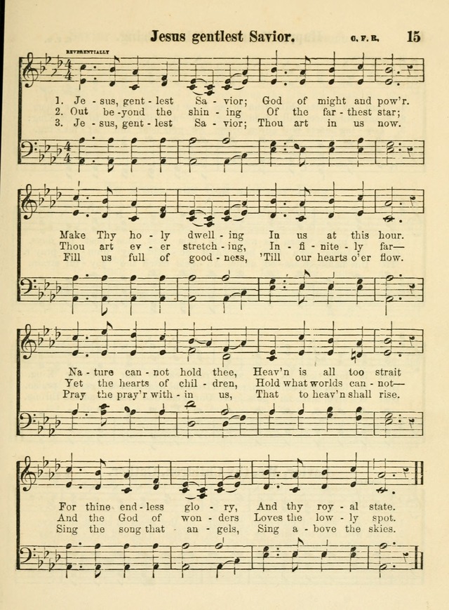 The Welcome: a book of hymns, songs and lessons for the children of the New Church (3rd ed.) page 15