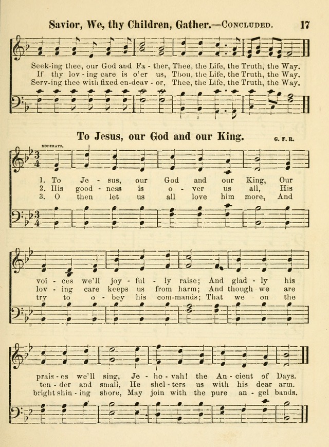 The Welcome: a book of hymns, songs and lessons for the children of the New Church (3rd ed.) page 17