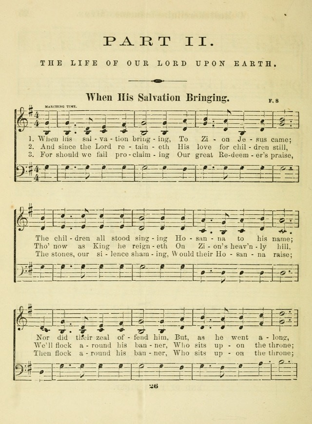 The Welcome: a book of hymns, songs and lessons for the children of the New Church (3rd ed.) page 26