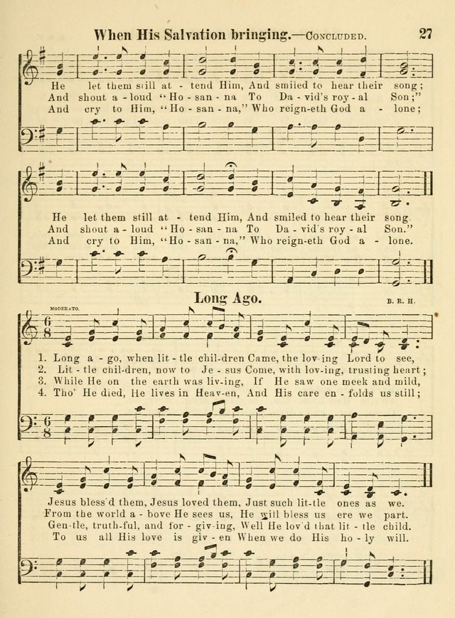 The Welcome: a book of hymns, songs and lessons for the children of the New Church (3rd ed.) page 27