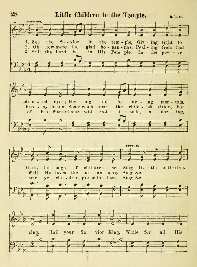 The Welcome: a book of hymns, songs and lessons for the children of the New Church (3rd ed.) page 28